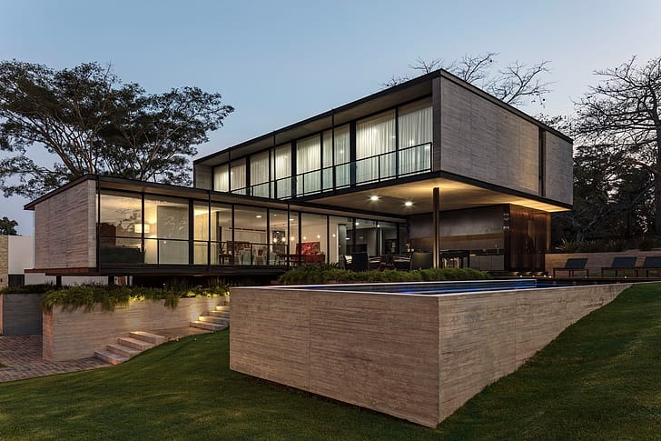 Modern Glass Mansion